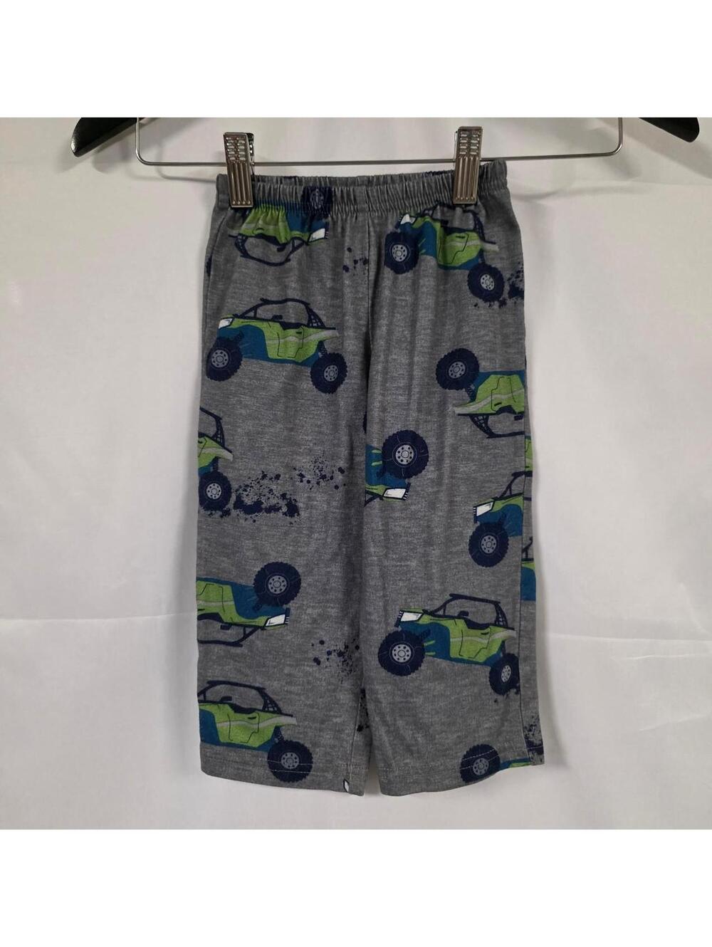 Carter's Just One You Boys 2T Gray Pajama Pants with Green & Blue ATVs